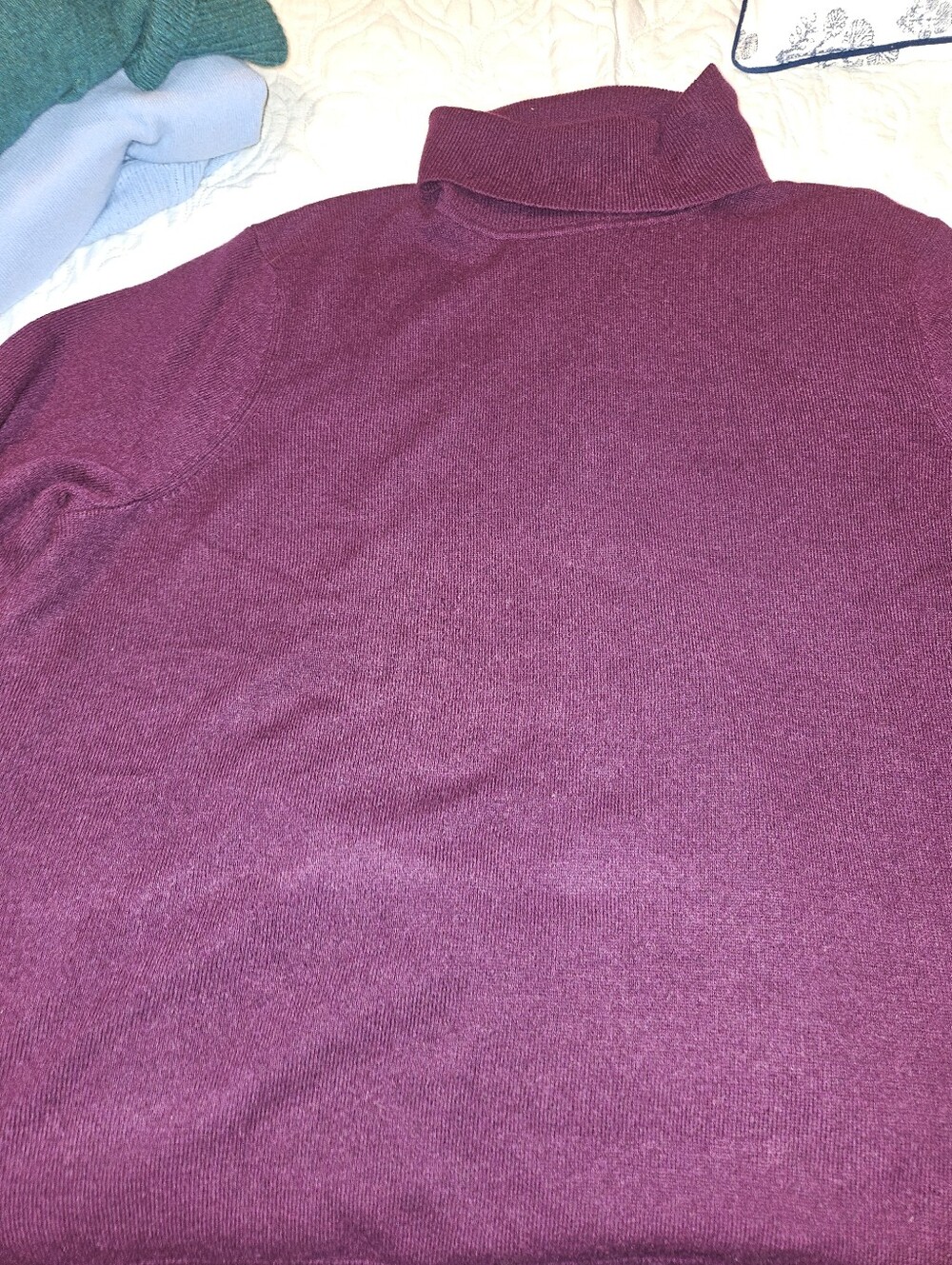 Talbots Womens Burgundy Turtleneck Sweater 3x Cashmere